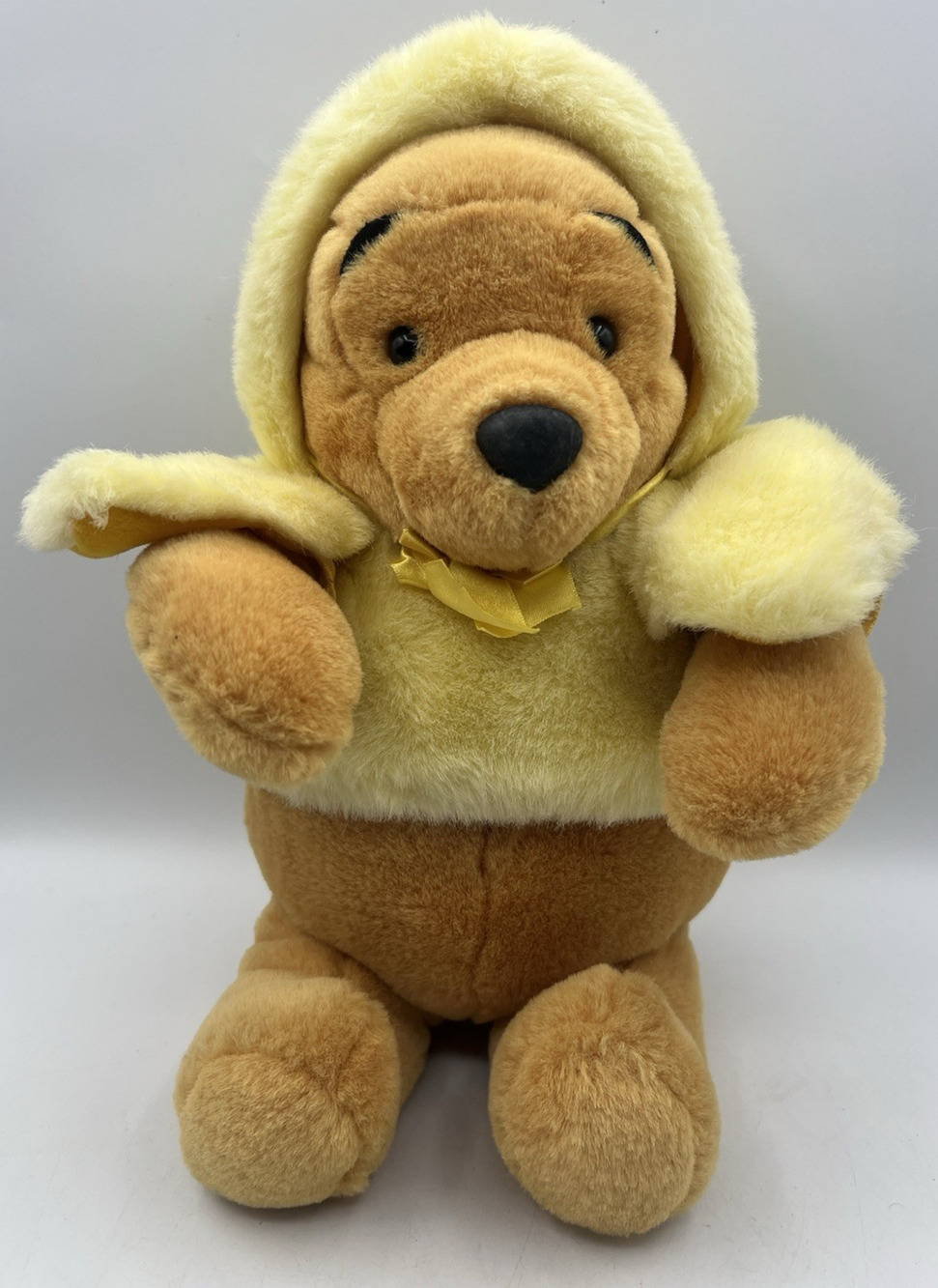 Winnie The Pooh Easter Chick Costume Plush Bear Stuffed Animal Disney 12in VTG